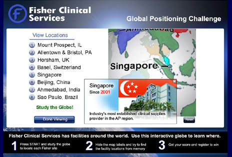 Fisher Clinical Services - Global Positioning Challenge
